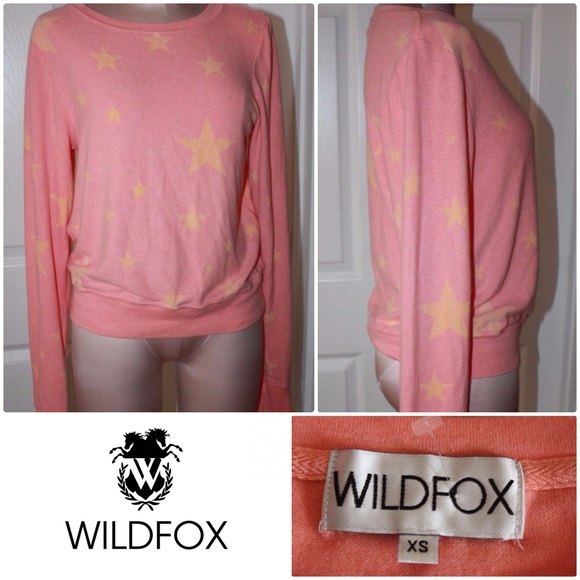 Wildfox Tops - New Wildfox Couture Stars Print Pullover Sweatshirt Top Sz XS